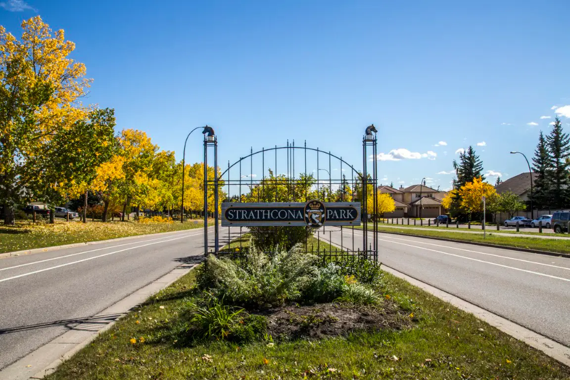A residential street in Strathcona Park